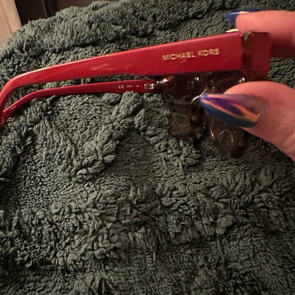 🎉🎉EUC Michael Kors zoey sunglasses red/tortoiseshell - Picture 2 of 3
